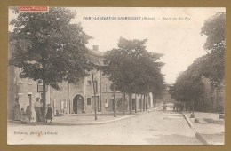 SAINT LAURENT DE CHAMOUSSET (Rhône) -- Route De Ste - Foy - Voyagée 1908 - Saint-Laurent-de-Chamousset
