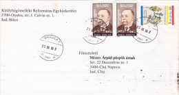 CHAIN WITH LITTLE KEYS, ION IONESCU, MATHEMATICIAN, STAMPS ON COVER, 1999, ROMANIA - Covers & Documents