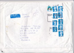 SNOWMAN, QUEEN ELISABETH 2ND, STAMPS ON COVER, 2012, UK - Cartas & Documentos