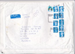 SNOWMAN, QUEEN ELISABETH 2ND, STAMPS ON COVER, 2012, UK - Lettres & Documents