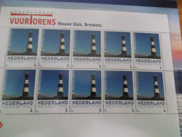 Nederland 2014-3  Vuurtoren Leuchturm Lighthouse  Breskens  Vel/sheetlet Postfris/mnh/sans Charniere - Unused Stamps