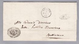 Heimat TI CURIO 1851-05-05 Strahlenstempel Auf B.O.M  Nach Bellinzona - ...-1845 Precursores