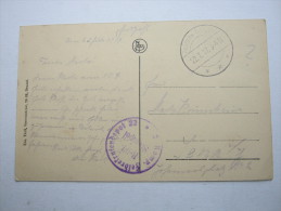 1917, Kortrijk , Carte Militaire  Allemagne ,    2 Scans - Deutsche Armee