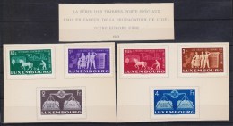 LUXEMBOURG  EUROPE UNIE  YVERT N°443/8  *MH   Réf  5686 - Other & Unclassified