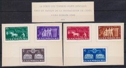 LUXEMBOURG  EUROPE UNIE  YVERT N°443/8  *MH   Réf  5686 - Autres & Non Classés