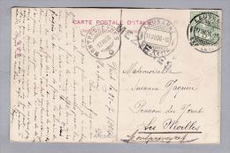 Heimat VD MEZIERES 1906-07-11 Langstempel Auf AK Nach Les Moilles France - Cartas & Documentos