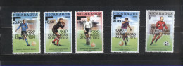 NICARAGUA  N° 929/30   PA  740/42  * *   SURCHARGE  Jo  1972  Football  Soccer  Fussball - Unused Stamps