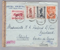 Belgien 1943-08-31 Namur Zensur Brief Nach Schüpfen Bern CH - Briefe U. Dokumente