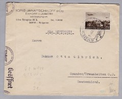 Bulgarien 1941-10-12 Sofia Zensurbrief Nach Gmünden - Lettres & Documents