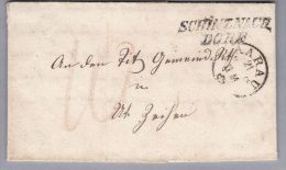 Heimat AG Schinznach Dorf 1861-02-21 Lang-stempel B.O.M. Nach Unter Zeihen - ...-1845 Prephilately