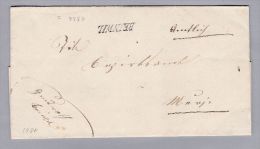 Heimat AG BEINWIL 1861-08-19 Lang-stempel Amtlcih-Brief Nach Muri - ...-1845 Voorlopers