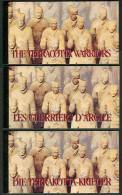 UN 1997 Terracotta Warriors Stamps Booklets Set Of 3 - Carnets