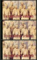 UN 1997 Terracotta Warriors Stamps Booklets Set Of 3 - Markenheftchen