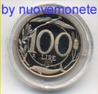 ITALIA MONETA DA 100 LIRE ITALIA TURRITA 2001  2° Tipo PROOF DA DIVISIONALE - 100 Lire