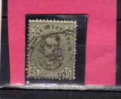 ITALY KINGDOM ITALIA REGNO 1891 - 1896 EFFIGIE RE VITTORIO EMANUELE II CENTESIMI 45 USED - Neufs