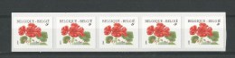 Belgique:  R 104 ** Sans  N° Au Verso  (Géranium) - Rouleaux