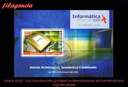 USADOS. CUBA. 2009-06 XIII CONVENCIÓN & FERIA INTERNACIONAL DE INFORMÁTICA. HOJA BLOQUE - Gebruikt