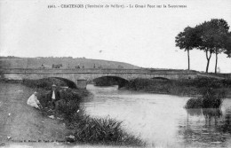 CPA  -    CHATENOIS   (90)  Le Grand Pont Sur La Savoureuse - Châtenois-les-Forges