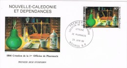 R 375. Carta F.D.C. NOUMEA (Nueva Caledonia) 1986. Phamacie. Framacia - Farmacia