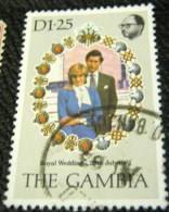 Gambia 1981 Royal Wedding Prince Charles & Lady Diana Spencer 1.25D - Used - Gambia (1965-...)