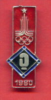 F25 / SPORT - Boxing - Boxen - Boxe - Pugilato - Boxeo - 1980 Summer XXII Olympics Games Moscow RUSSIA Badge Pin - Boxing