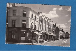 CPSM - ANGERVILLE - La Place , Route D' Orléans - 1955 - Bar Tabac Hotel Moderne - Angerville