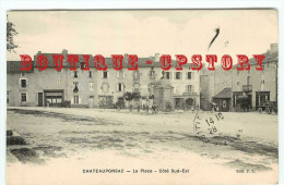 87 - CHATEAUPONSAC < VISUEL RARE < La Place Coté Sud Est - Commerce - Dos Scanné - Chateauponsac