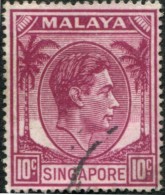 Pays : 441 (Singapour : Colonie Britannique)  Yvert Et Tellier N° :  9 (B) (o) ; SG SG 22 - Singapour (...-1959)