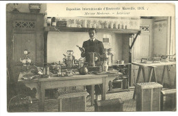 Exposition Internationale D'Electricité De Marseille -1908-Interieur Maison Moderne - Electrical Trade Shows And Other