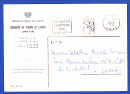 DIRECÇÃO DE VIAÇÃO DE LISBOA (DIRECTOR) -- CACHET - CORREIOS II . LISBOA 2 - 26.IV.1974 - Briefe U. Dokumente