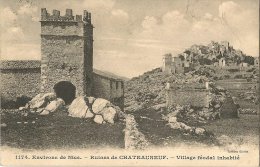 CPA-1910-06-ENV NICE-RUINES CHATEAUNEUF-VILLAGE FEODAL INHABITE-BE- - Contes