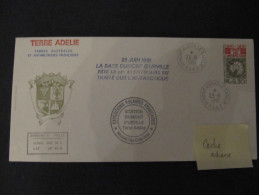 415 Traité Antarctique South Pole Sudantarctic Treaty1991 FDC EPF Terre Adélie TAAF Armoiries - Antarctisch Verdrag