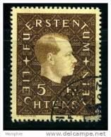 1939  Prince Franz Joseph II  5 Fr.  Mi Nr 185 - Used Stamps