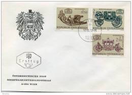 1972  Kuntzchätze Aus Der Wagenburg  Mi Nr 1406-8 - FDC