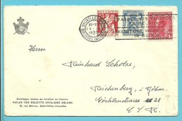 339+403+426 Op Brief Met Stempel BRUXELLES - 1932 Cérès Et Mercure