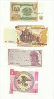 LOT OF 4 WORLD BANKNOTES UNC - Nice - Lots & Kiloware - Banknotes
