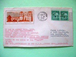 USA 1943 Patriotic Cover Los Angeles To Los Angeles - 30 Aniv. Of Naval Air Service - Freedom Of Speech - Buy War Bon... - Lettres & Documents