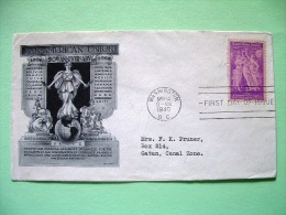 USA 1940 FDC Cover - Pan-American Union - Painting The Three Graces Of Botticelli - Briefe U. Dokumente