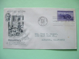 USA 1944 FDC Cover - Philippine Island Of Corregidor - President Quezon - University Girl Students - Covers & Documents