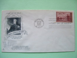 USA 1946 FDC Cover - 100 Aniv Of Adquisition Of New Mexico - Stephen Kearny - Uniform - Briefe U. Dokumente