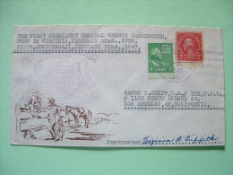 USA 1947 Special Cover - 215 Aniv. Born Georges Washington - Storia Postale