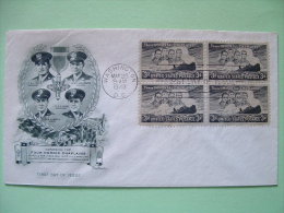 USA 1948 FDC Cover - Four Heroic Chaplains - Ship Dorchester - WW II - Storia Postale