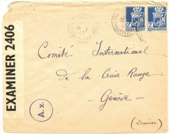 LACCH2 - ALGERIE LETTRE DE 1943 A DESTINATION DE LA CROIX ROUGE INTERNATIONALE A GENEVE - CENSURE - Lettres & Documents