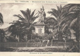 PROVENCE ALPES COTE D'AZUR - 83 - VAR - TOULON - Monument Soldats Tués à L'ennemi - Monuments Aux Morts