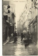 Carte Postale Ancienne Paris 13ème - Rue De Bièvre. Les Inondations De Janvier Février 1910 - Catastrophes - Arrondissement: 13