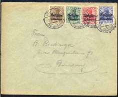 LUTTICH - LIEGE - LUIK / 1915 "GERMANIA" SURCHARGES "BELGIEN" SUR LETTRE (ref 4868) - Deutsche Armee