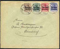 BEVERLOO - BELGIQUE / 1915 "GERMANIA" SURCHARGES "BELGIEN" SUR LETTRE (ref 4867) - Deutsche Armee