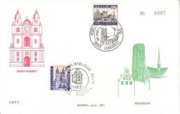 Carte Maximum  1614-15 Saint Hubert - Mechelen - 1971-1980