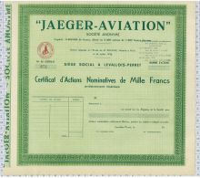 Jeager-Aviation à Levallois Perret - Aviazione