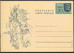 LIECHTENSTEIN - TRIESEN /  1973 ENTIER POSTAL ILLUSTRE SURCHARGE / 3 IMAGES (ref 4783) - Interi Postali